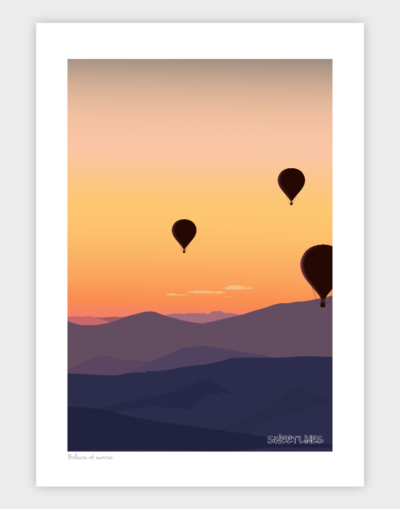 Balloons at sunrise